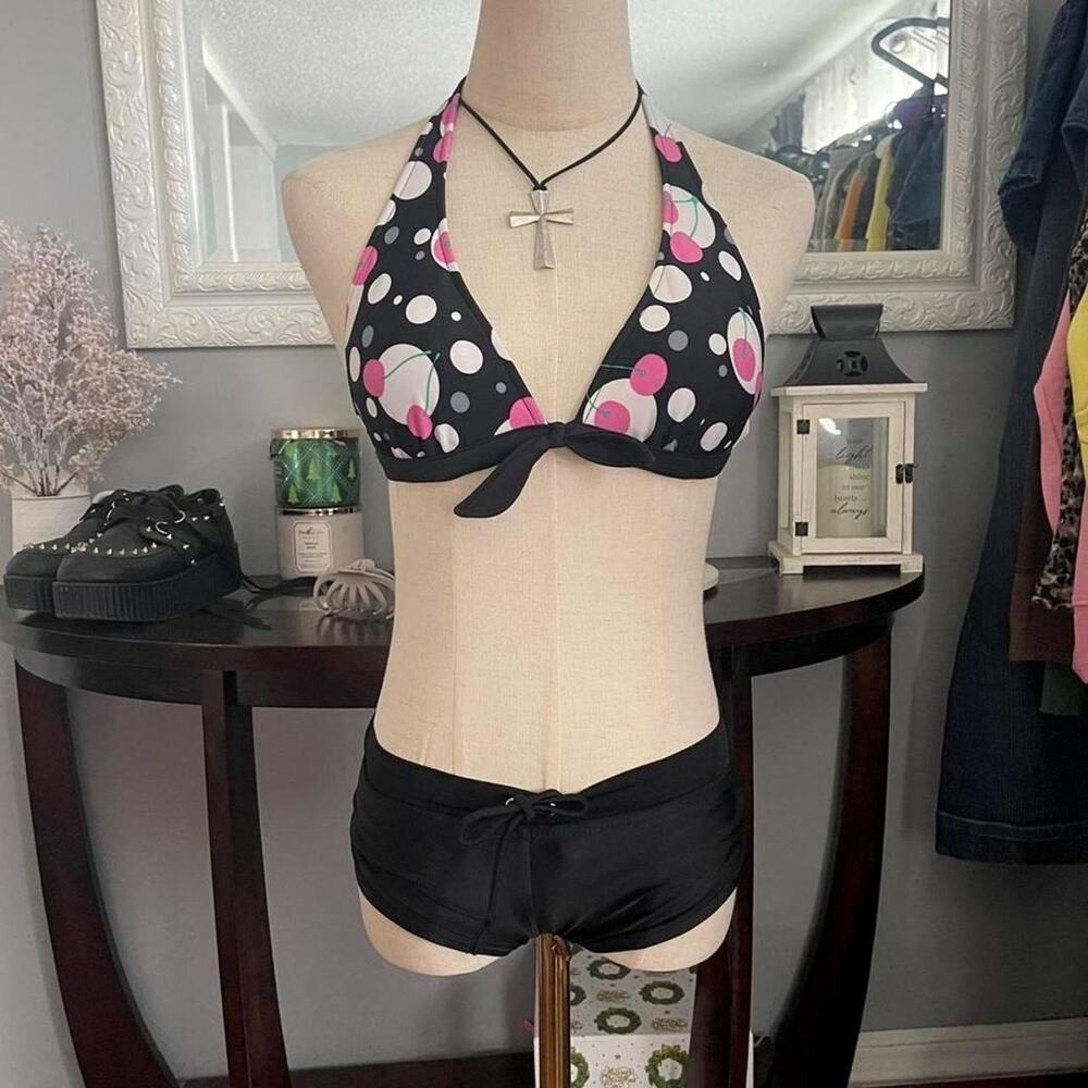 Y2k cherry bikini set size